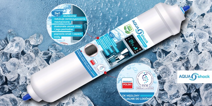 FILTR WODY do LODÓWKI UNIWERSALNY POLSKI PRODUCENT
