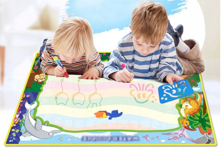 DUŻA MATA WODNA DO MALOWANIA WODĄ PIECZĄTKI 120x90