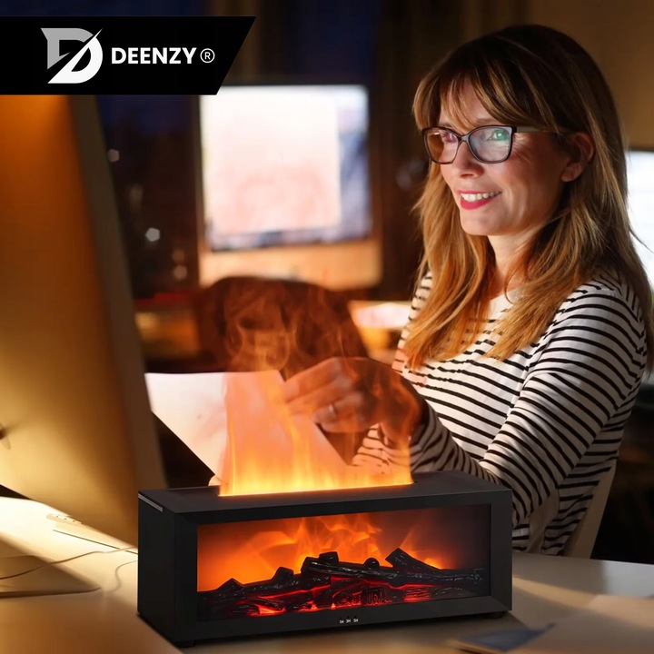 NAWILŻACZ POWIETRZA KOMINEK LED RGB DYFUZOR AROMATERAPIA TIMER + PILOT