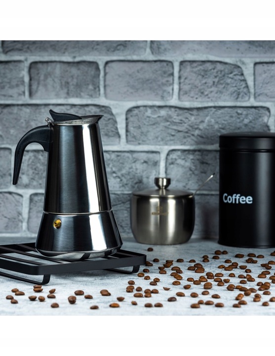 KAWIARKA Zaparzacz Kawy Indukcja GAZ STALOWY