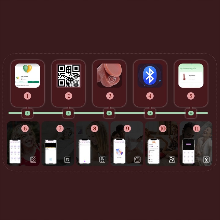 realistyczne dildo wibrator z przyssawka APP 9 funkcjami wibracji pchnia