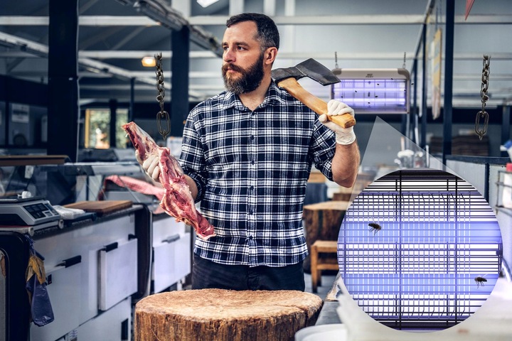 LAMPA OWADOBÓJCZA UV ŚCIENNA NO PEST NA KOMARY MUCHY ĆMY MOLE OWADY