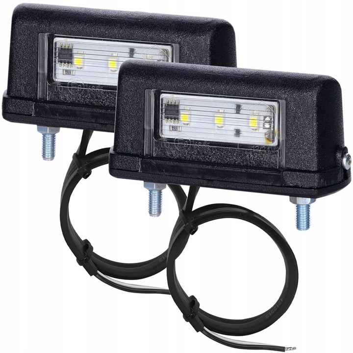 LAMPKA PODŚWIETLENIA TABLICY REJESTRACYJNEJ PRZYCZEPY 2SZT ZESTAW LEDOWA