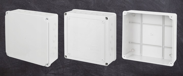 PUSZKA HERMETYCZNA NATYNKOWA ABS IP65 200X200X80 SKRZYNKA OBUDOWA