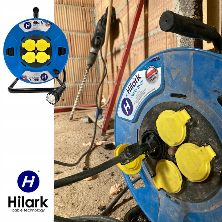 Przedłużacz na bębnie, H05VV-F OWY 3x2,5mm2 50m