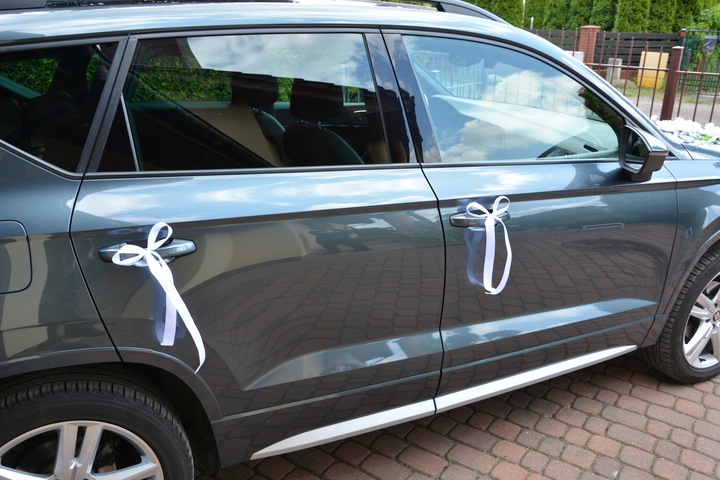 Dekoracja samochodu ozdoby na auto do ślubu A24