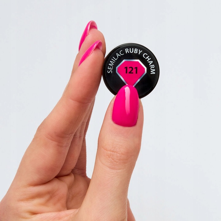 SEMILAC LAKIER HYBRYDOWY 121 RUBY CHARM 7ml