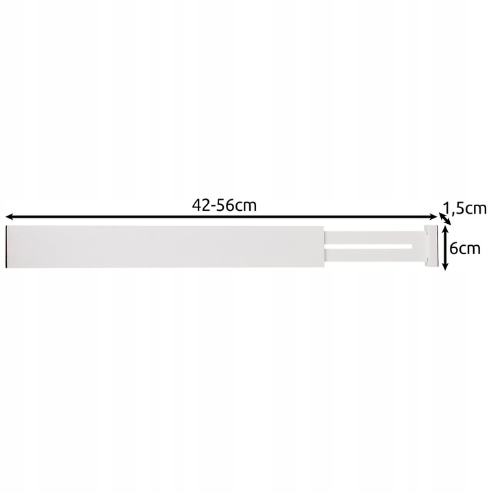 Organizer do szuflady, regulowany separator, przegroda bambusowa - 4