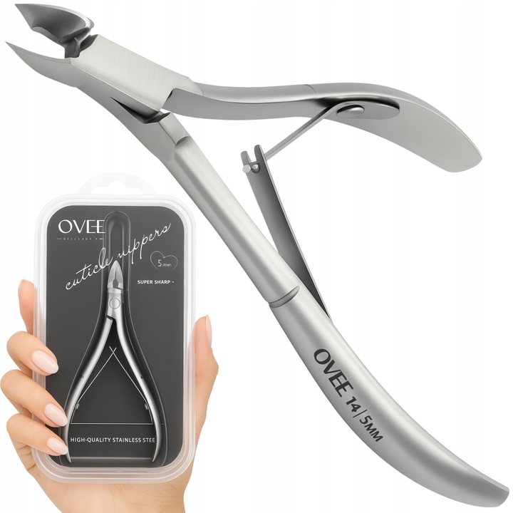 CĄŻKI ostre PRECYZYJNE do skórek profesjonalne manicure stal nierdzewna 5mm