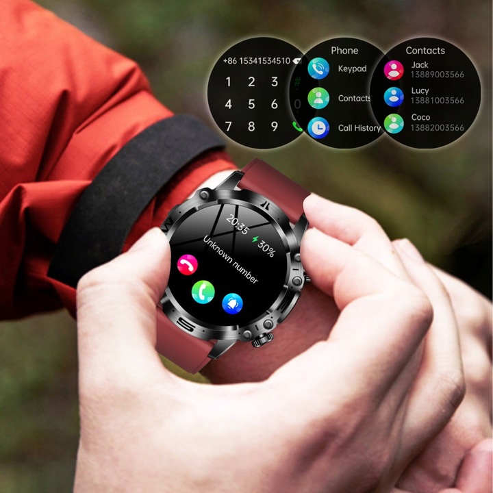 SMARTWATCH ZEGAREK MĘSKI KARDIOWATCH POMIAR GLUKOZY CUKRU EKG MENU POLSKIE