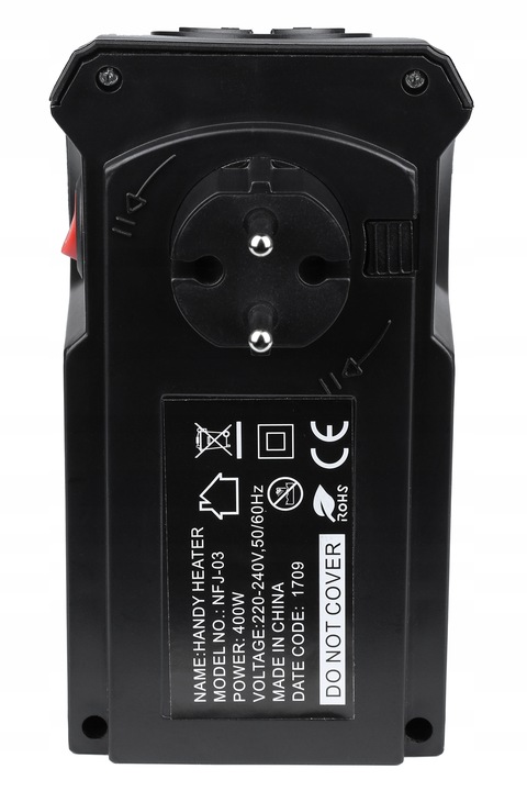 MOCNY GRZEJNIK ELEKTRYCZNY OGRZEWACZ MINI FARELKA HEATER Z DMUCHAWĄ