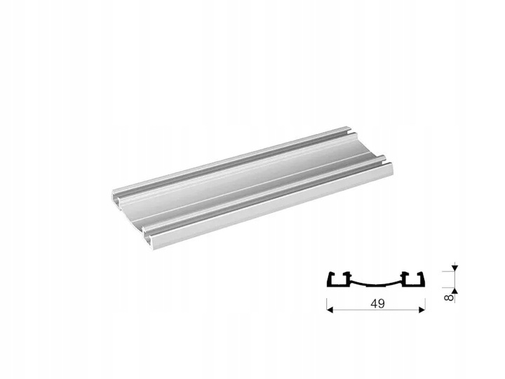 Okucia do drzwi przesuwnych Sevroll Focus 1,70m 2D System Zestaw okuć