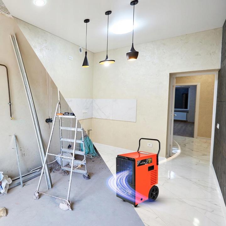 Osuszacz powietrza Wilgoci Pochłaniacz 50L / 24H Przemysłowy Budowlany