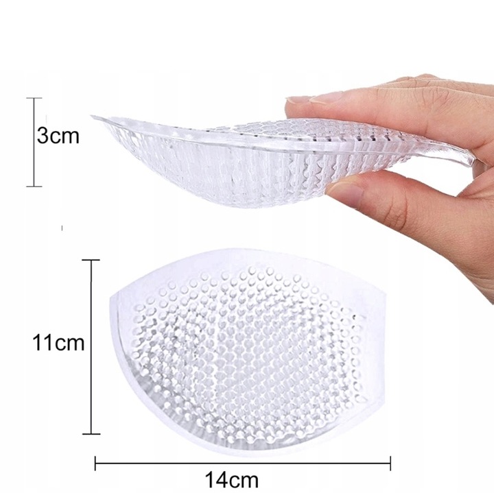 WKŁADKI SILIKONOWE DO STANIKA BIUSTONOSZA PUSH UP ODDYCHAJĄCE PERFOROWANE