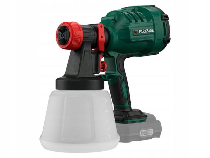 Parkside Pistolet do malowania akumulatorowy 20V PFSA 20-LI B2 +