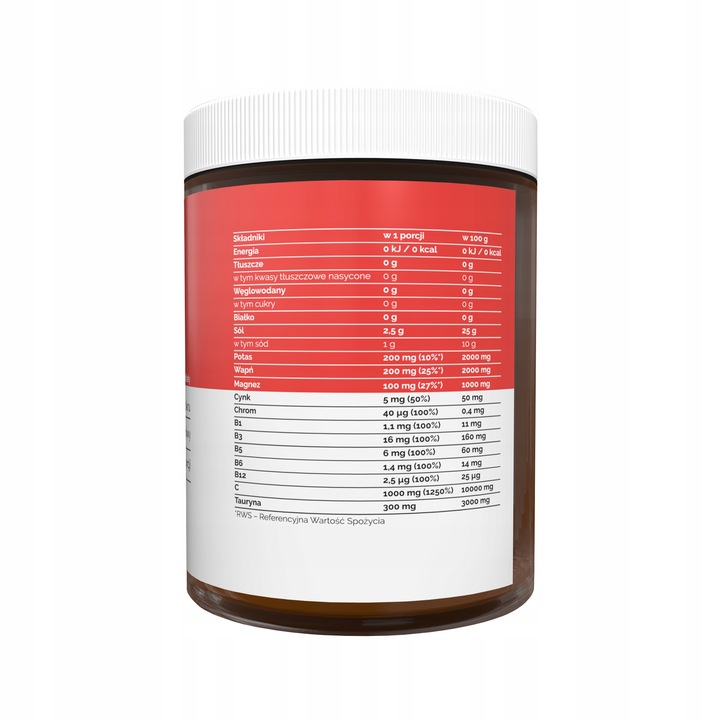 Napój Izotoniczny Truskawka Elektrolity Bez Cukru B1 B3 B5 B6 B12 250