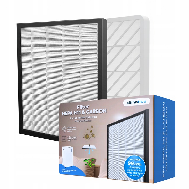 Kaseta filtracyjna filtr HEPA H11 do osuszacza powietrza DH-20S Cube