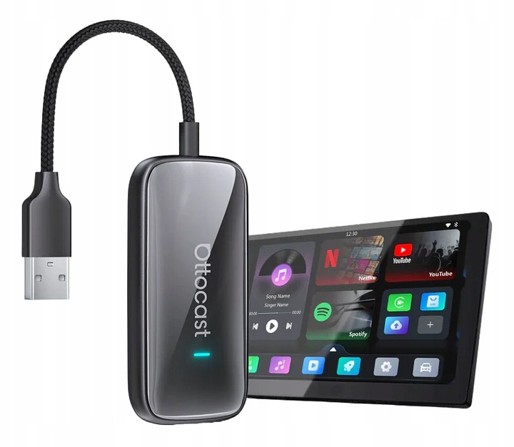 Adapter Samochodowy Ottocast Play2Video Ultra Carplay/Android Auto