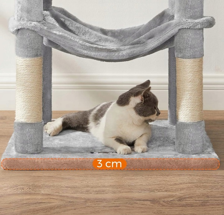 DRAPAK DLA KOTA DUŻY XL 6 POZIOMÓW WYSOKI LEGOWISKO SŁUPEK DOMEK 143cm