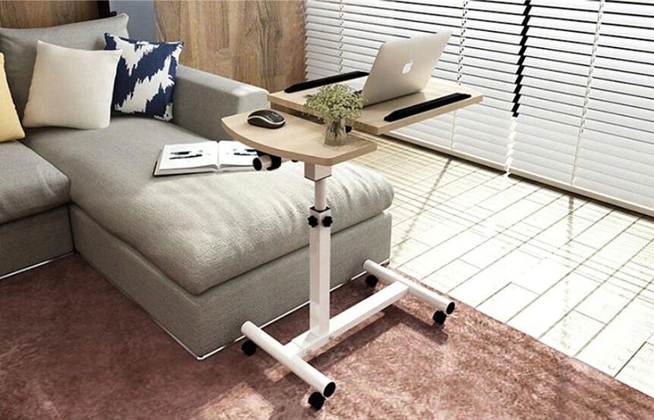 Stolik BIURKO na kółkach pod laptopa (E020)