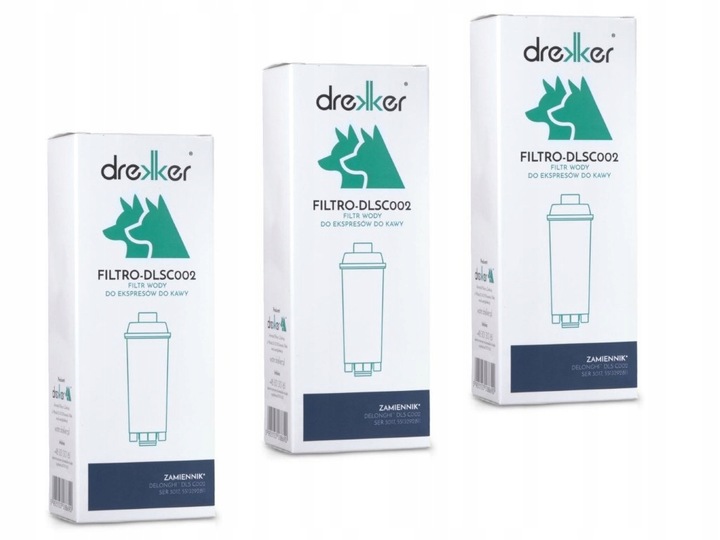Zestaw 3x Filtr Drekker FILTRO - C002 - Idealny Tańszy Odpowiednik