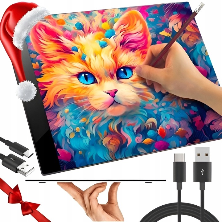 TABLET GRAFICZNY Deska Kreślarska do Rysowania TABLICA LED