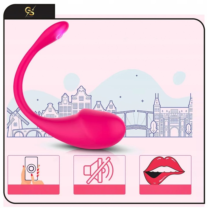 WIBRATOR JAJKO Z APLIKACJĄ ZDALNIE STEROWANY BLUETOOTH TELEFONEM PAR