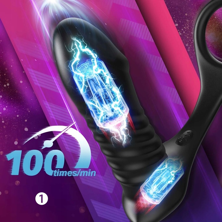 Ulepszony teleskopowy masażer prostaty13 funkcjami