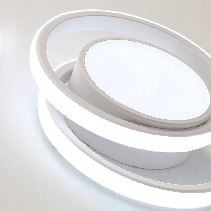 LAMPA SUFITOWA PLAFON LED OKRĄGŁY BIAŁY NOWOCZESNY DO SALONU 32W 6500K