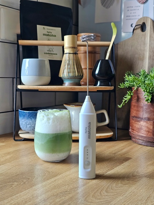 Spieniacz do mleka USB-C ręczny 3 tryby | Do kawy latte cappuccino,