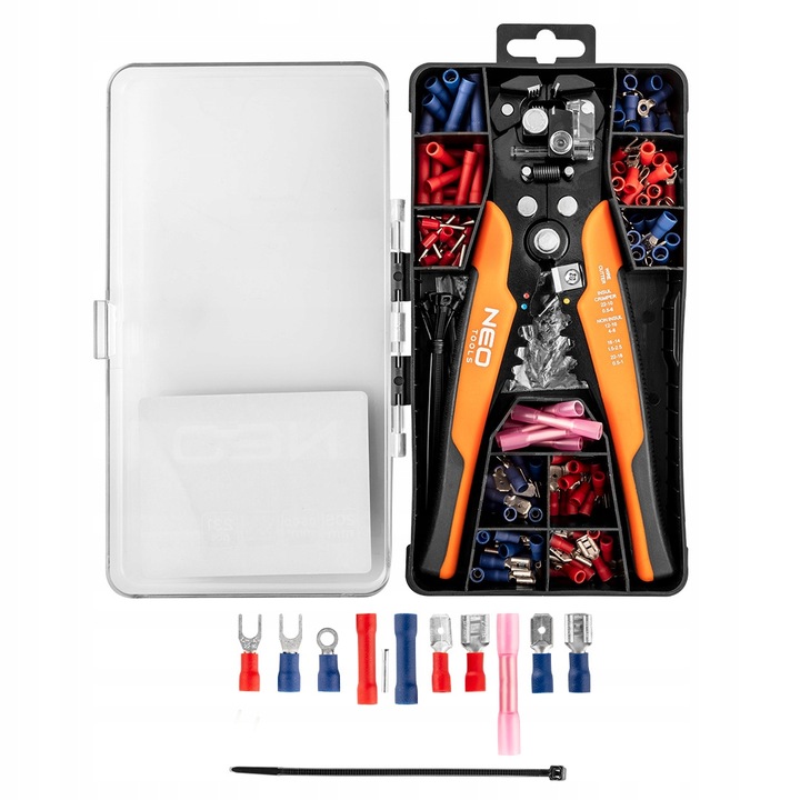 NEO TOOLS Automatyczny Ściągacz Izolacji 200mm + Konektory