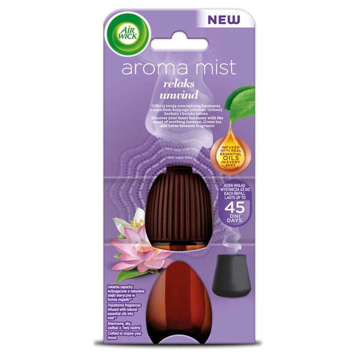 AIR WICK AROMA MIST AROMATYCZNA MGIEŁKA RELAKS WKŁAD 20 ML