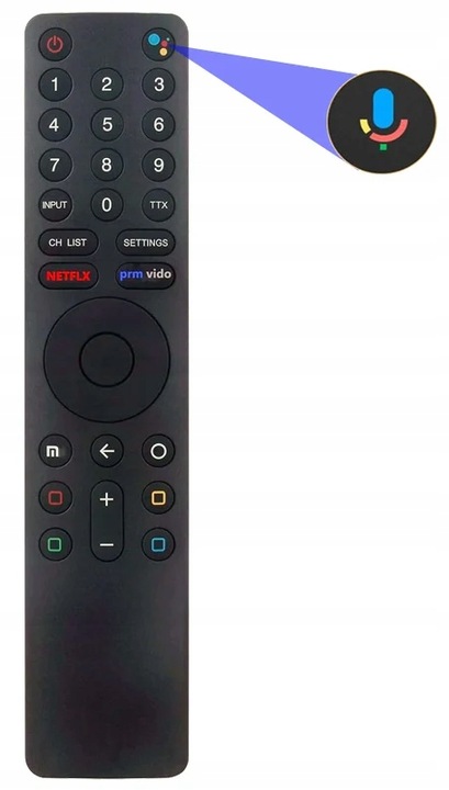 PILOT DO TELEWIZORA XIAOMI SMART TV GOOGLE NETFLIX BATERIE GRATIS