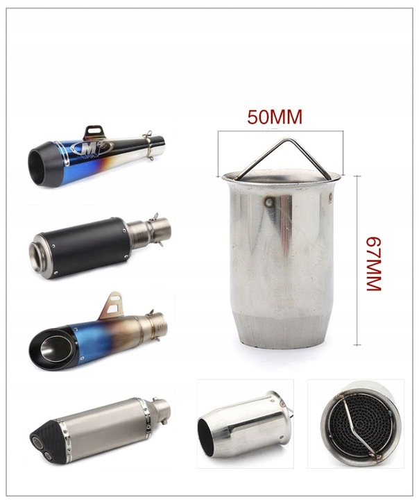 DB Killer Wydechu Tłumika Wkład Wyciszenie DBkiler GP Vince Uniwersalny KAT