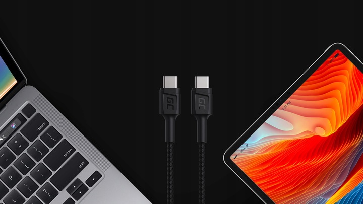 Kabel GC PowerStream PD 60W MOCNY Przewód Typ USB-C - USB-C 2m