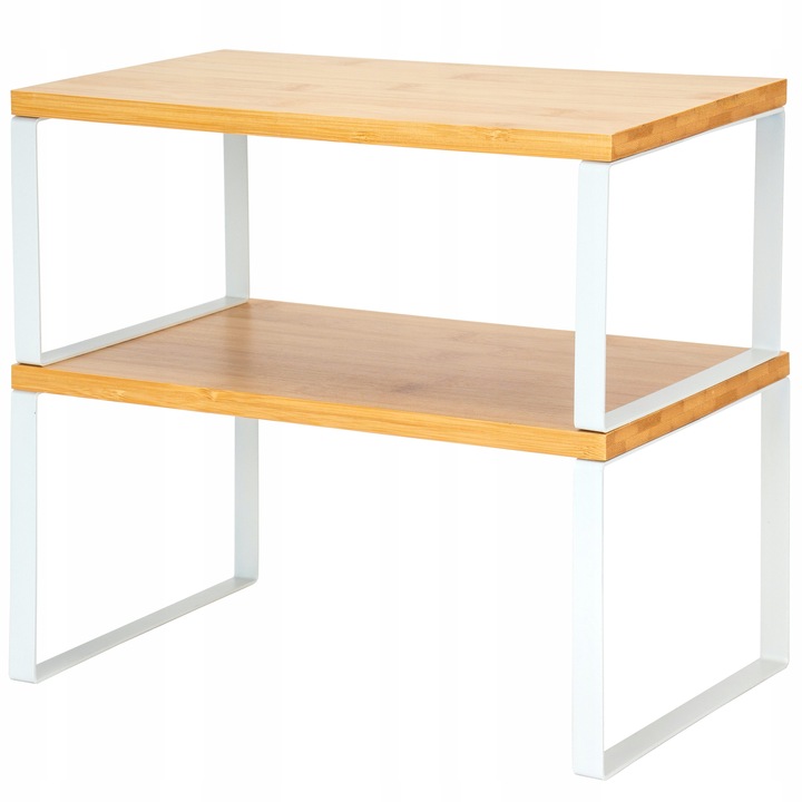 REGAŁ KUCHENNY NA PRZYPRAWY DREWNIANY PÓŁKA ORGANIZER STOJAK BIUROWY