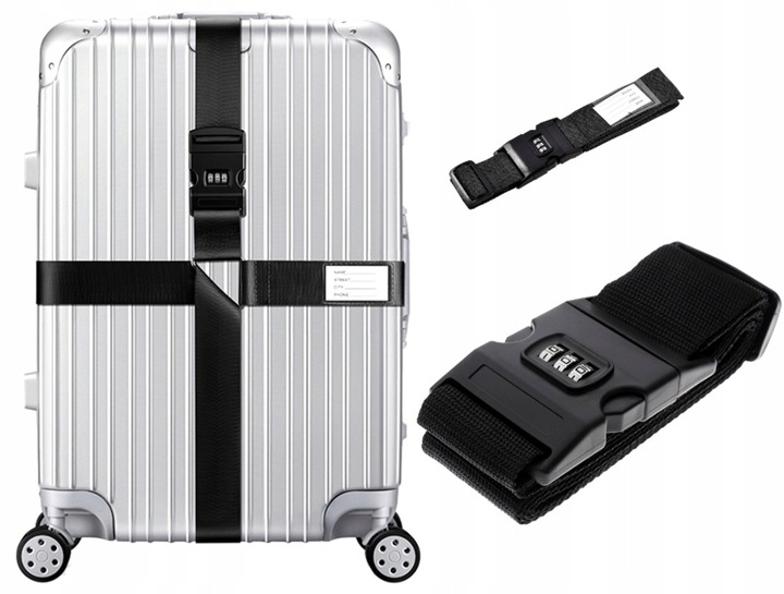 Pas do Torby Bagażu walizki Podróżny Spinający z kodem zabezpieczający