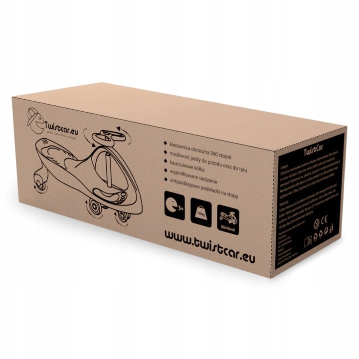 Jeździk Grawitacyjny Twistcar Dla Dzieci Świecące Kółka Kauczukowe LED