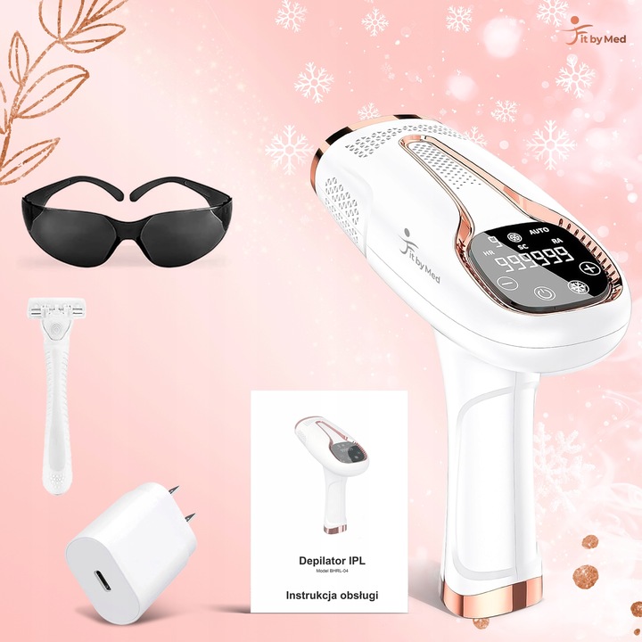 DEPILATOR LASEROWY IPL DO WŁOSÓW TWARZY CIAŁA BIKINI DEPILACJA