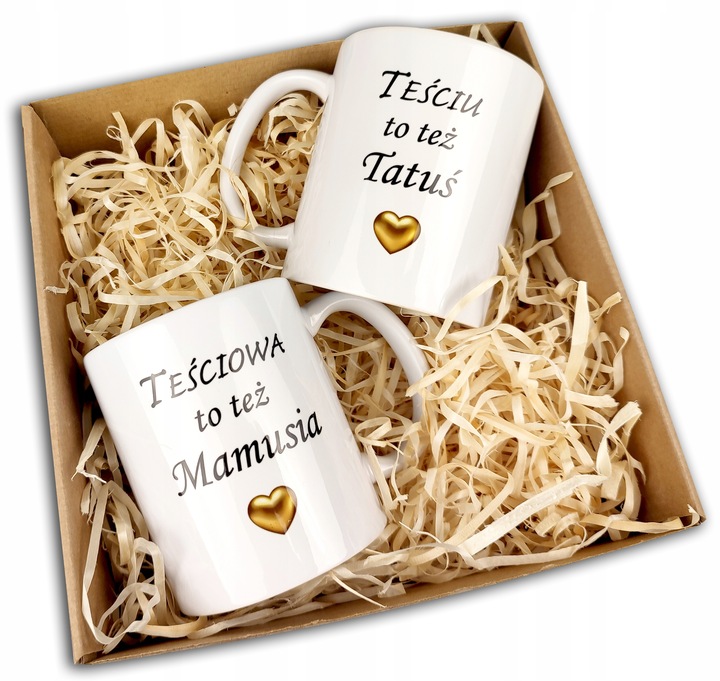 PREZENT NA DZIEŃ MAMY MATKI OJCA TEŚCIOWEJ TEŚCIA ZESTAW KUBEK Z NADRUKIEM