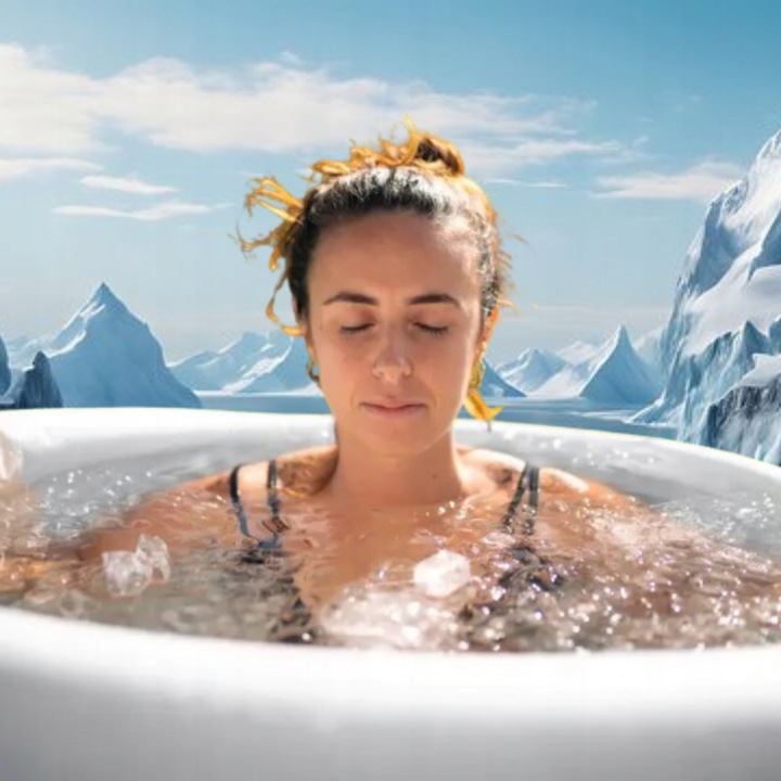 Basen do morsowania XL beczka dmuchana przenośna ZESTAW wieko