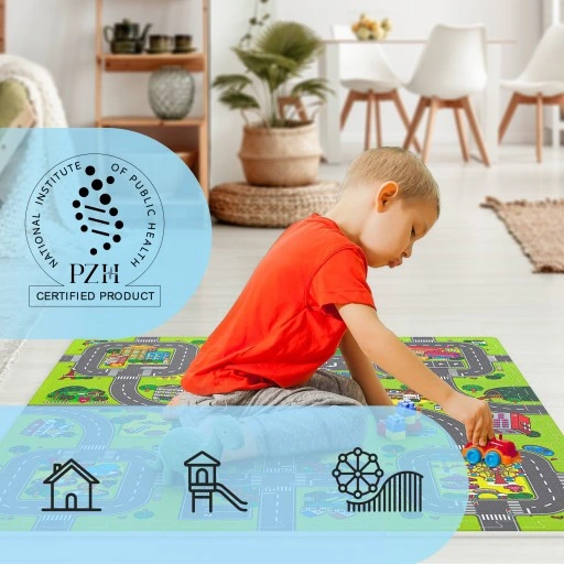 Mata edukacyjna puzzle piankowe dla dzieci miasto