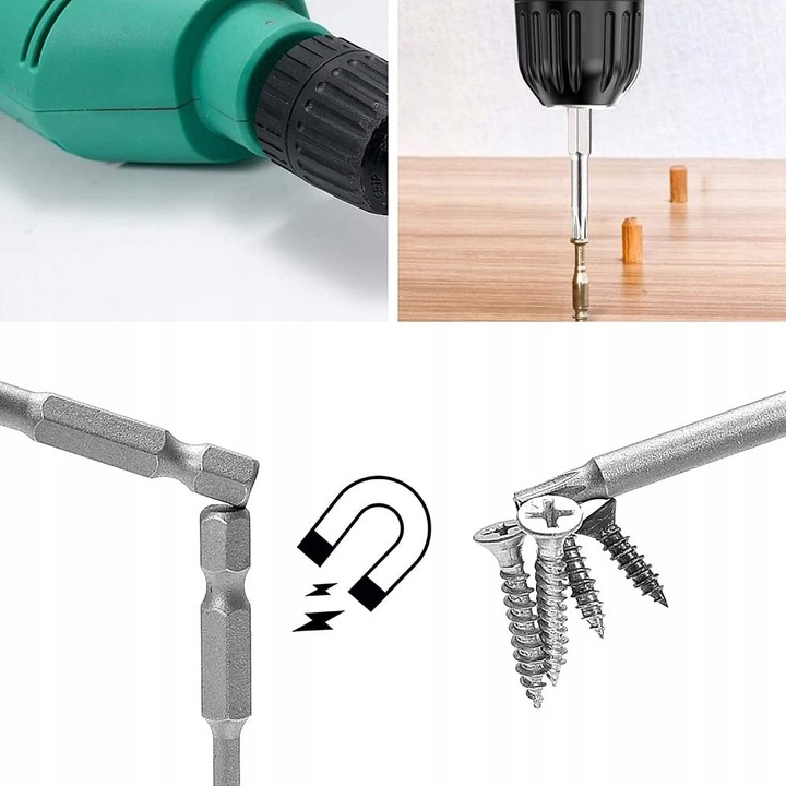 11X DŁUGIE BITY TORX KLUCZE - ZESTAW BITÓW 100mm T6 T15 T20 T25 T27