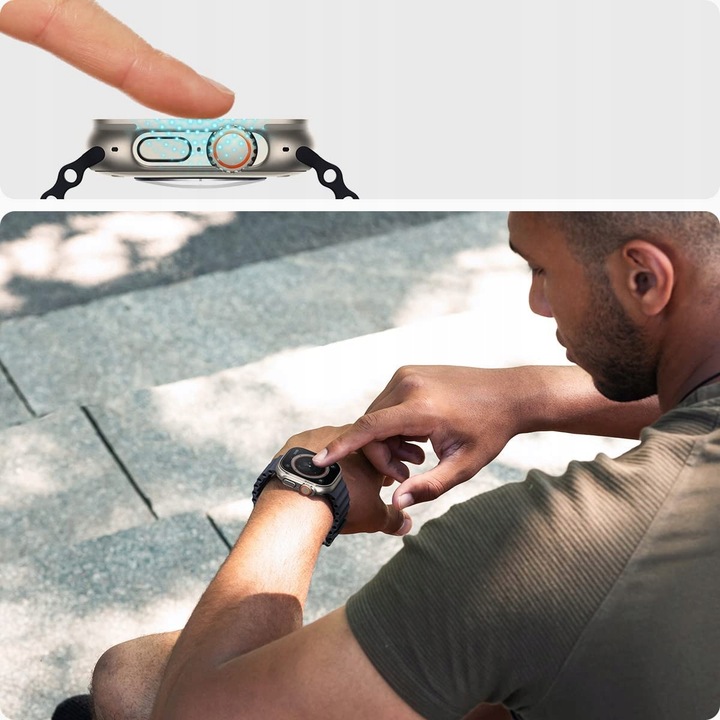 2 SZTUKI Szkło Hartowane SPIGEN do Apple Watch Ultra 2 / 1 49mm +APLIKATOR