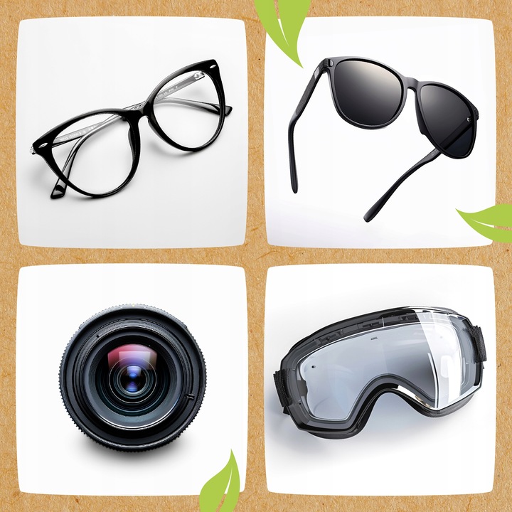 PŁYN DO CZYSZCZENIA OKULARÓW ZESTAW 4W1 Z MIKROFIBRĄ x2 + PŁYN