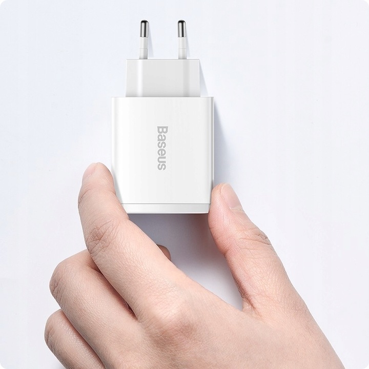 BASEUS SZYBKA ŁADOWARKA DO TELEFONU ZASILACZ USB USB-C TYP-C 30W PD QC 3.0