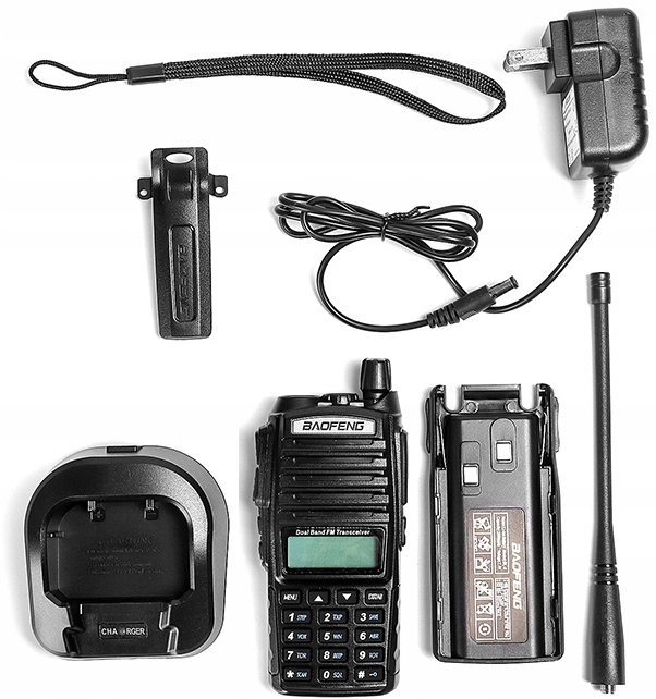 4x KRÓTKOFALÓWKA MOCNA WALKIE TALKIE BAOFENG UV-82 5W PMR RADIOTELEFON