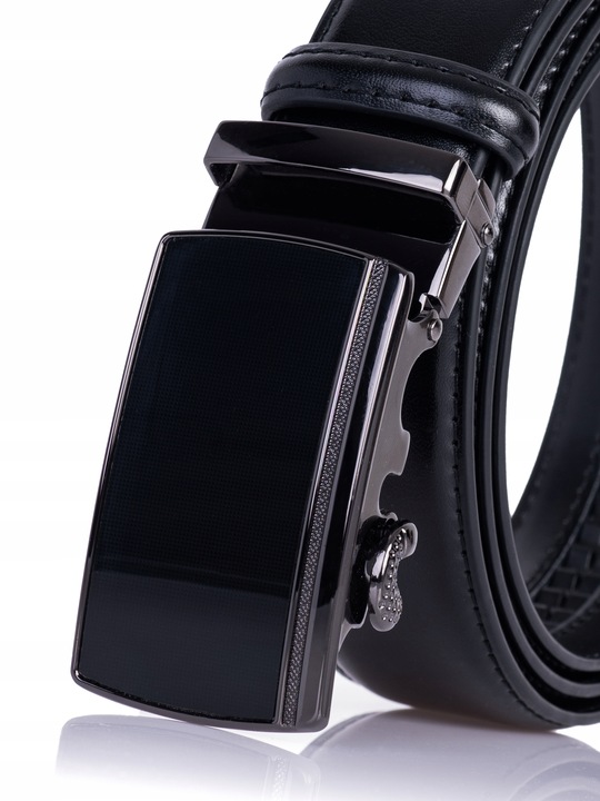 Pasek Skórzany SEPHER męski Automat CZARNY spodni