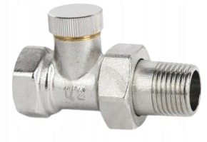 ZESTAW TERMOSTATYCZNY PROSTY 1/2 ZAWORY DO GRZEJNIKA + GŁOWICA