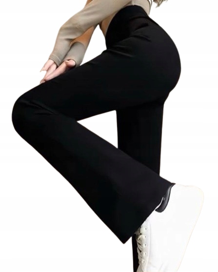 Damskie kryjące legginsy push-up modelujące wysoki stan dzwony M/L 280